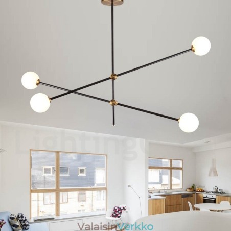 Moderni nykyaikainen 4-valo 2-kerroksinen kattokruunuvalo