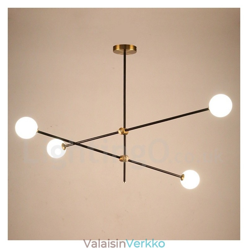 Moderni nykyaikainen 4-valo 2-kerroksinen kattokruunuvalo