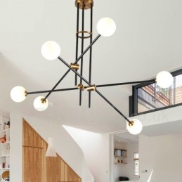 Moderni nykyaikainen 6 Light 3-tasoinen kattokruunuvalo