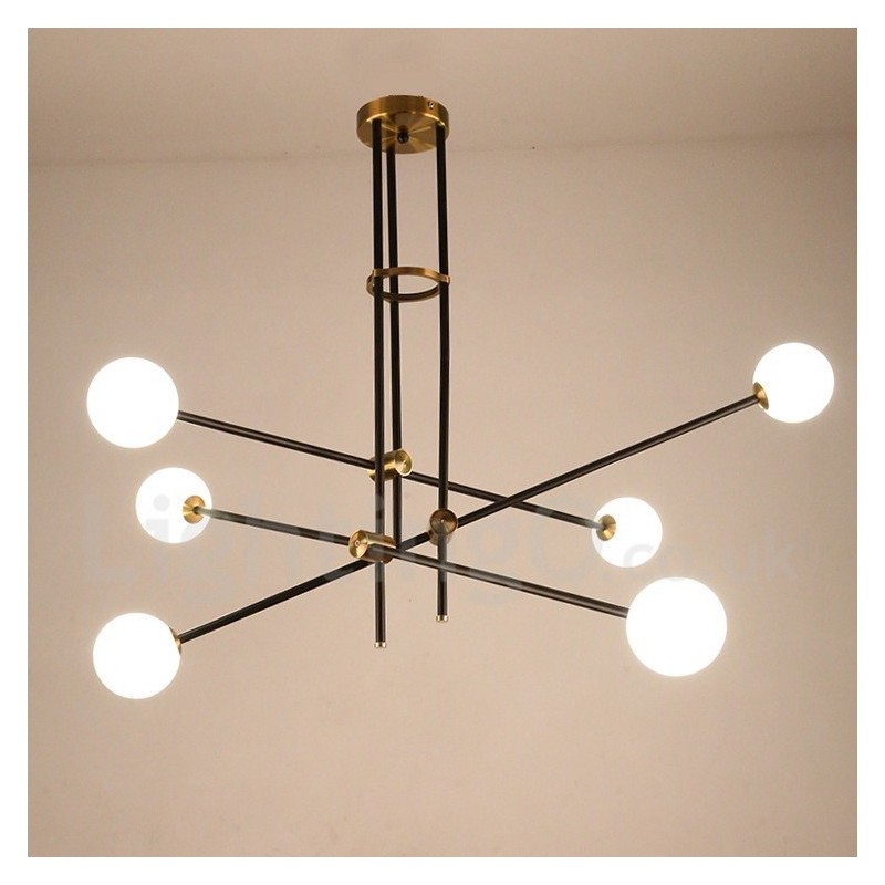 Moderni nykyaikainen 6 Light 3-tasoinen kattokruunuvalo