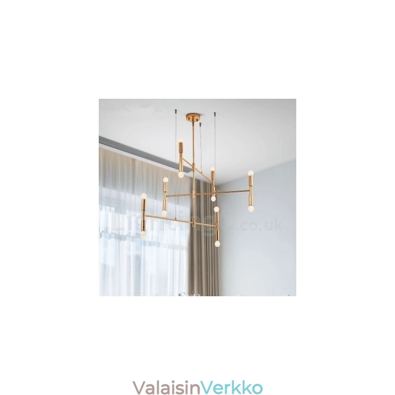 8 Light 3-tasoinen moderni nykyaikainen kattokruunulamppu