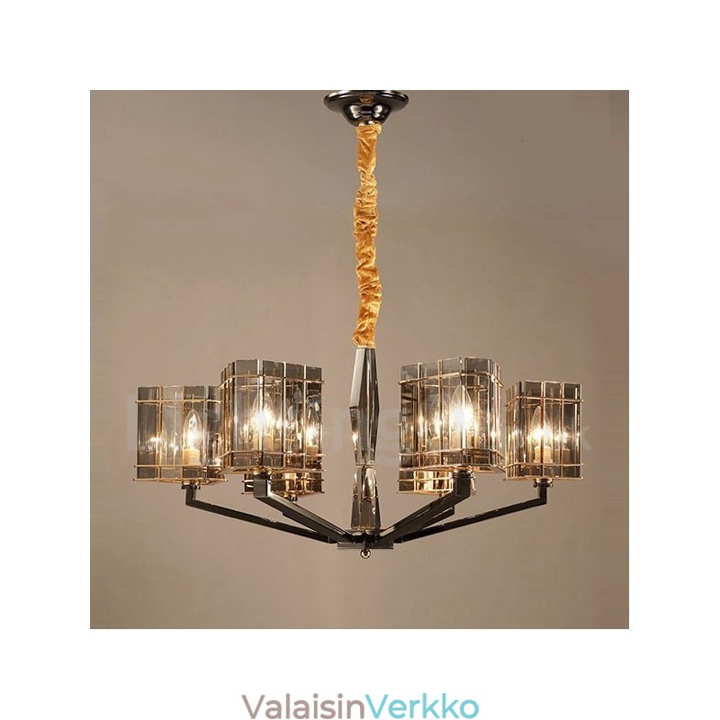 6 Light Moderni, nykyaikainen yksitasoinen kattokruunuvalo