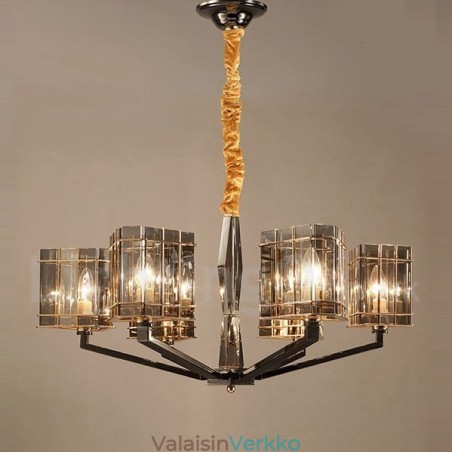 6 Light Moderni, nykyaikainen yksitasoinen kattokruunuvalo 6 Light Moderni, nykyaikainen yksitasoinen kattokruunuvalo
