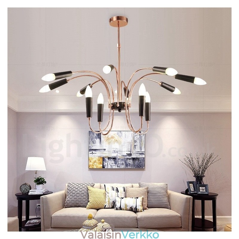 2 Taso 12 Light Moderni nykyaikainen kattokruunuvalo