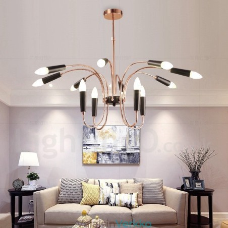 2 Taso 12 Light Moderni nykyaikainen kattokruunuvalo