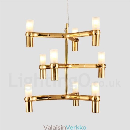 9 Light 3-tasoinen moderni nykyaikainen kattokruunulamppu 9 Light 3-tasoinen moderni nykyaikainen kattokruunulamppu