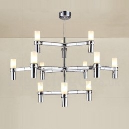 12 Light 3-tasoinen moderni nykyaikainen kattokruunulamppu