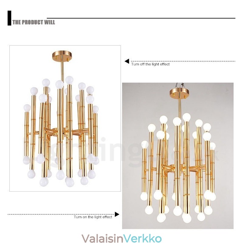 Moderni nykyaikainen 30 Light 2-kerroksinen kattokruunu valolle