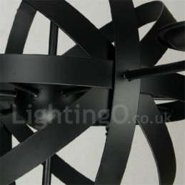 Retro Vintage Metal 6 Light yksitasoinen kattokruunu valo