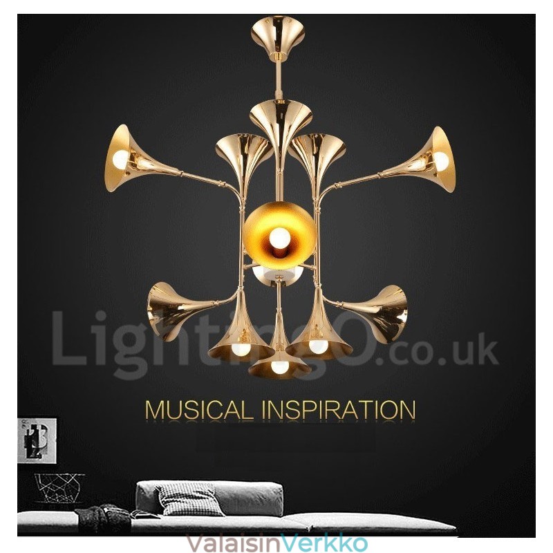 12 Light Kattokruunulamppu Moderni nykyaikainen valo