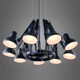 9 Light Moderni, nykyaikainen yksitasoinen kattokruunulamppu