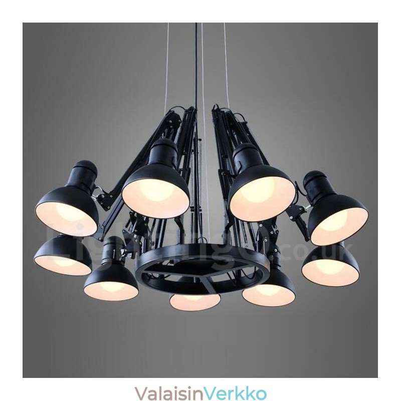9 Light Moderni, nykyaikainen yksitasoinen kattokruunulamppu
