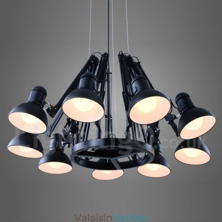 9 Light Moderni, nykyaikainen yksitasoinen kattokruunulamppu 9 Light Moderni, nykyaikainen yksitasoinen kattokruunulamppu