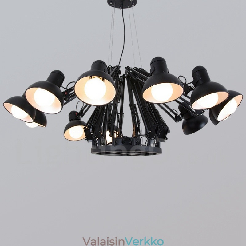 12 Light Moderni, nykyaikainen yksitasoinen kattokruunulamppu