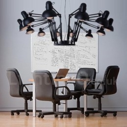 12 Light Moderni, nykyaikainen yksitasoinen kattokruunulamppu