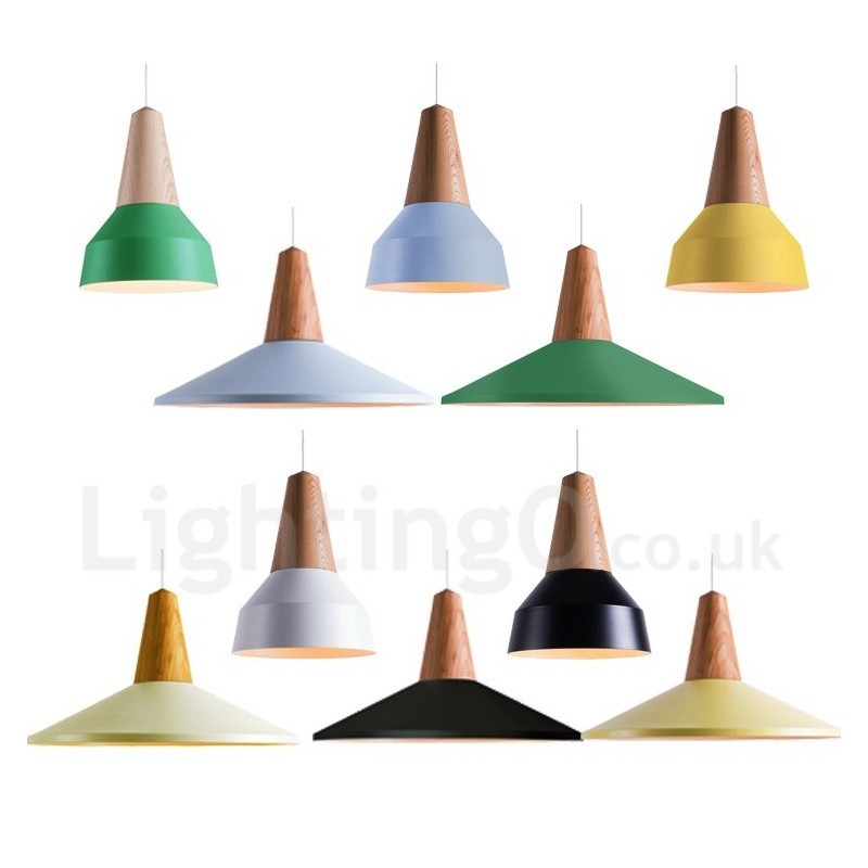 1 Light Moderni nykyaikainen puinen riippuvalaisin