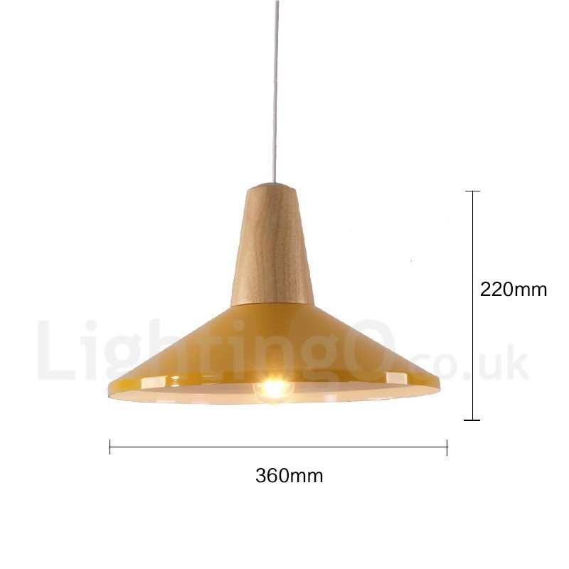 1 Light Moderni nykyaikainen puinen riippuvalaisin