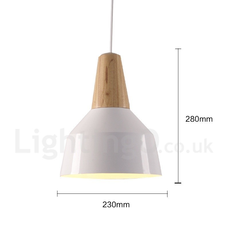 1 Light Moderni nykyaikainen puinen riippuvalaisin