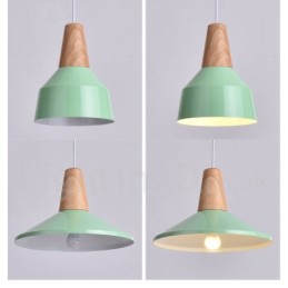 1 Light Moderni nykyaikainen puinen riippuvalaisin