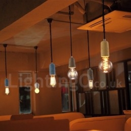 1 Light Rustic Lodge Concrte riippuvalaisin