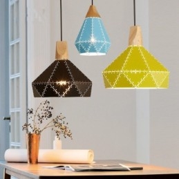 Wood 1 Light Moderni nykyaikainen metalliriippuvalaisin