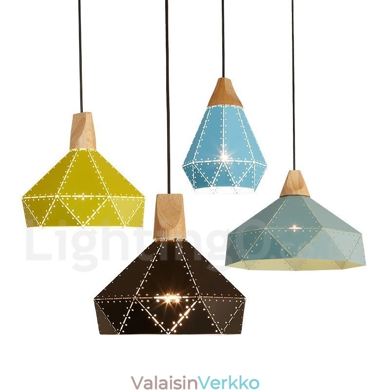 Wood 1 Light Moderni nykyaikainen metalliriippuvalaisin