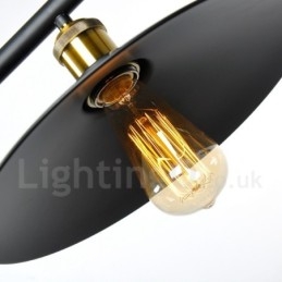 2 Light Country Vintage metalliriippuvalaisin