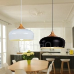1 Light Moderni nykyaikainen puinen riippuvalaisin