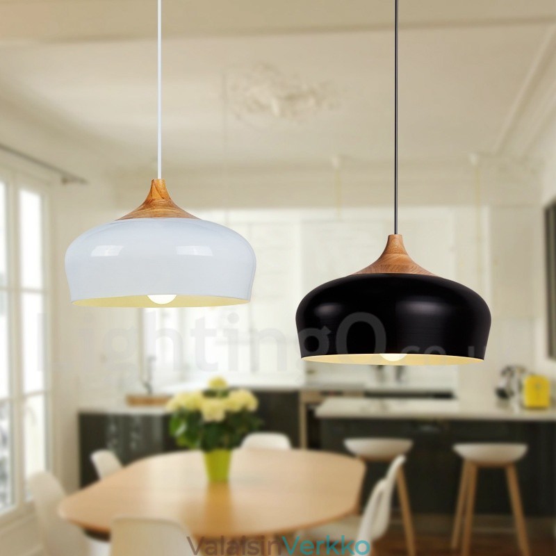 1 Light Moderni nykyaikainen puinen riippuvalaisin