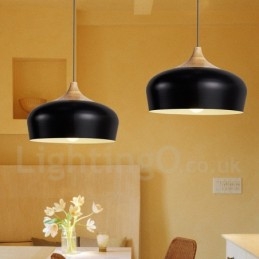 1 Light Moderni nykyaikainen puinen riippuvalaisin