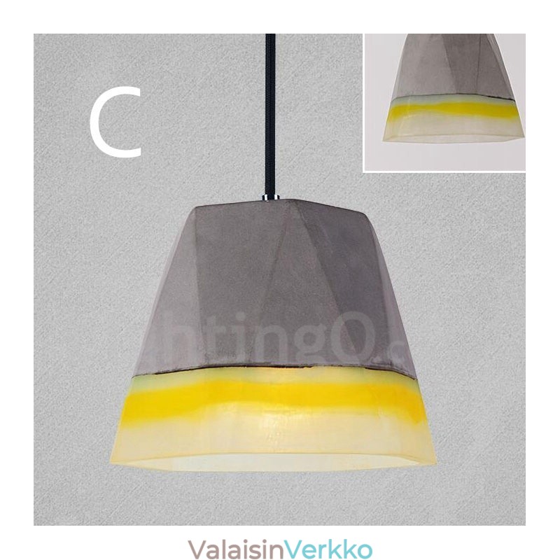 1 Light Vintage Concrte riippuvalaisin