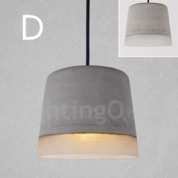 1 Light Vintage Concrte riippuvalaisin
