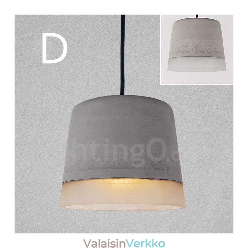 1 Light Vintage Concrte riippuvalaisin