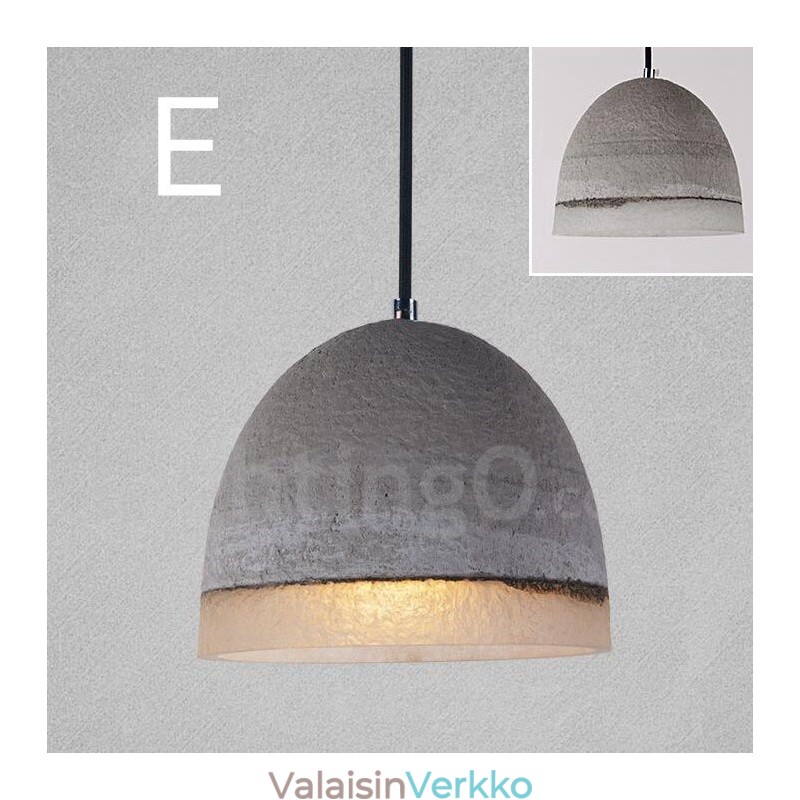 1 Light Vintage Concrte riippuvalaisin