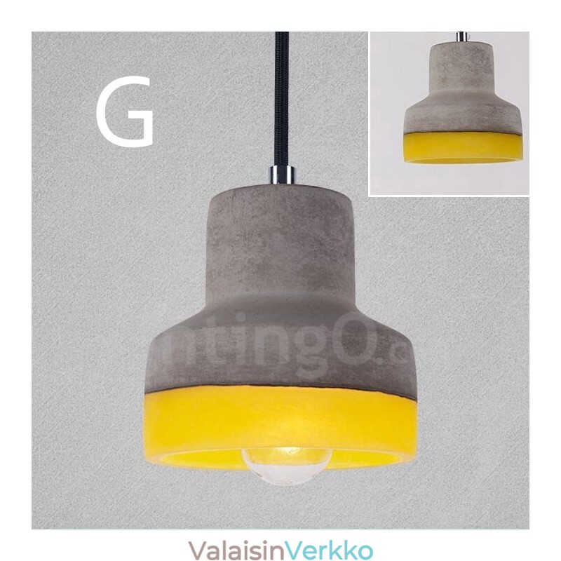 1 Light Vintage Concrte riippuvalaisin