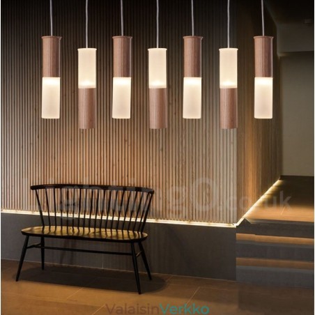 Moderni nykyaikainen 7 Light puinen riippuvalaisin Moderni nykyaikainen 7 Light puinen riippuvalaisin