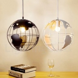 Country Vintage Globe metalliriippuvalaisin