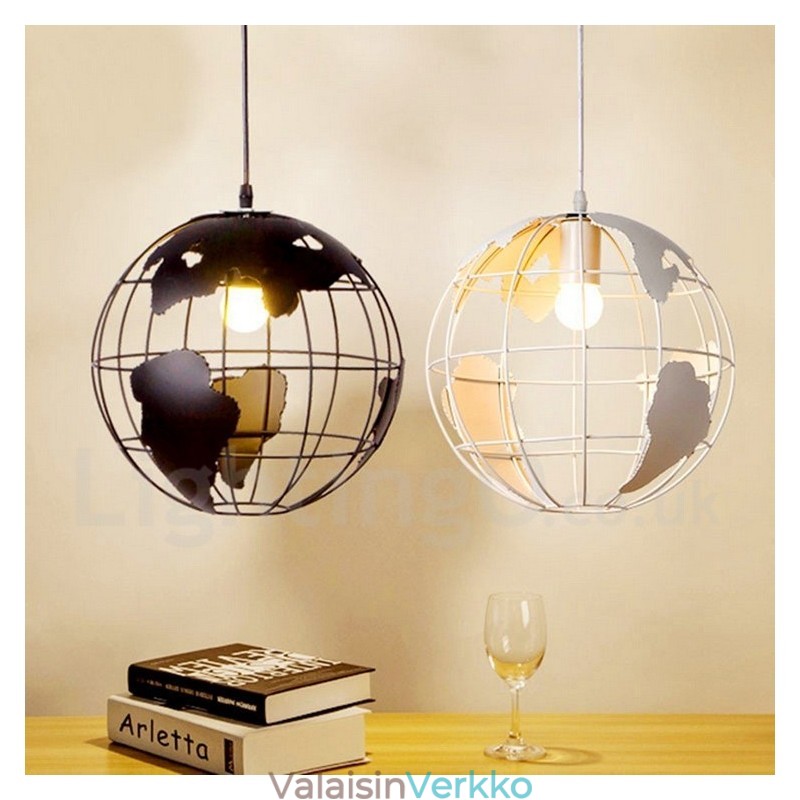 Country Vintage Globe metalliriippuvalaisin