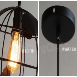 Country Vintage Globe metalliriippuvalaisin