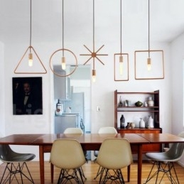 1 Light Rustic Lodge puinen riippuvalaisin