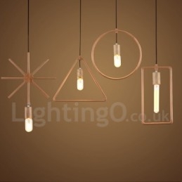 1 Light Rustic Lodge puinen riippuvalaisin