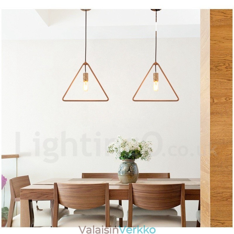 1 Light Rustic Lodge puinen riippuvalaisin