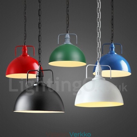 Vintage monivärinen metalliriippuvalaisin Vintage monivärinen metalliriippuvalaisin