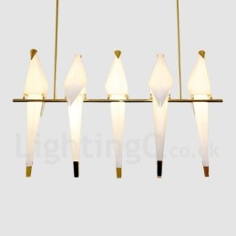 Moderni nykyaikainen Paper Crane 5 -riippuvalaisin