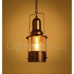 Retro Vintage 1 Light Lantern kupaririippuvalaisin