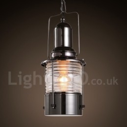 Retro Vintage 1 Light Lantern kupaririippuvalaisin