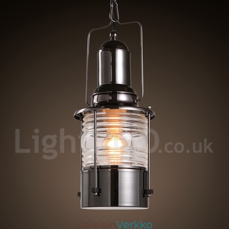 Retro Vintage 1 Light Lantern kupaririippuvalaisin