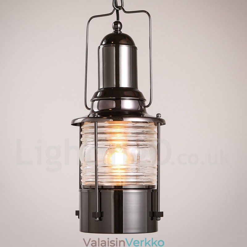 Retro Vintage 1 Light Lantern kupaririippuvalaisin