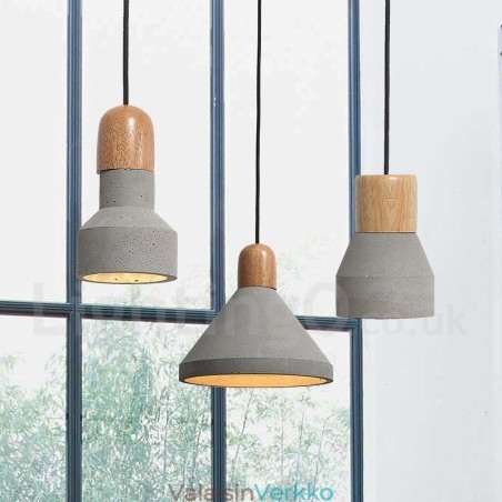 Single Light Moderni nykyaikainen puinen Concrte riippuvalaisin Single Light Moderni nykyaikainen puinen Concrte riippuvalaisin