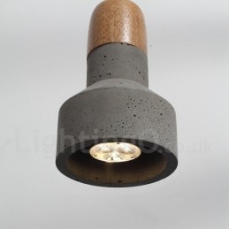 Single Light Moderni nykyaikainen puinen Concrte riippuvalaisin